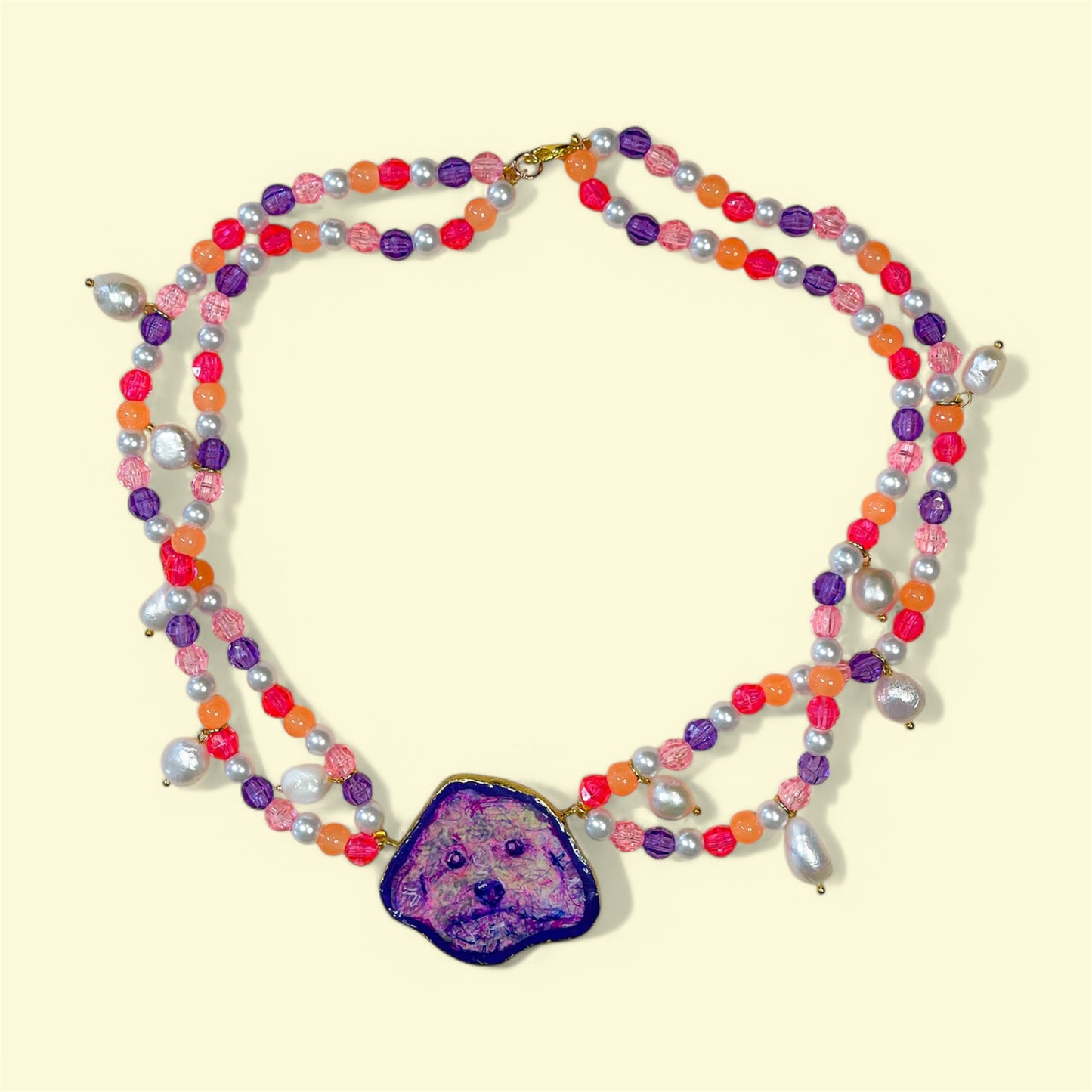 Collar de retrato de mascota personalizado 🐾