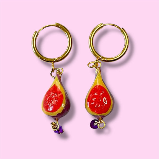 Aretes de higos 💜