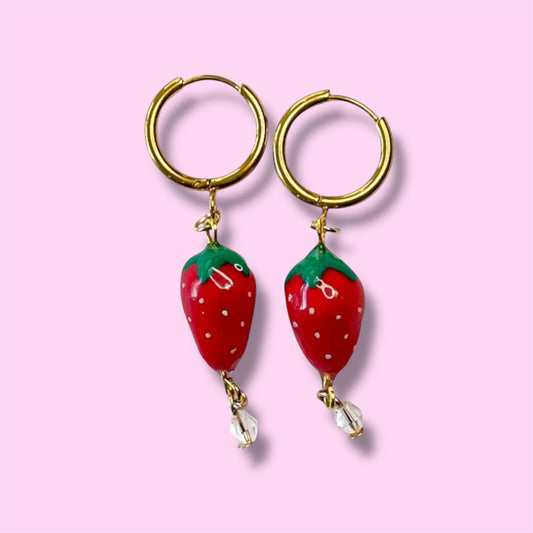Aretes de fresa 🍓